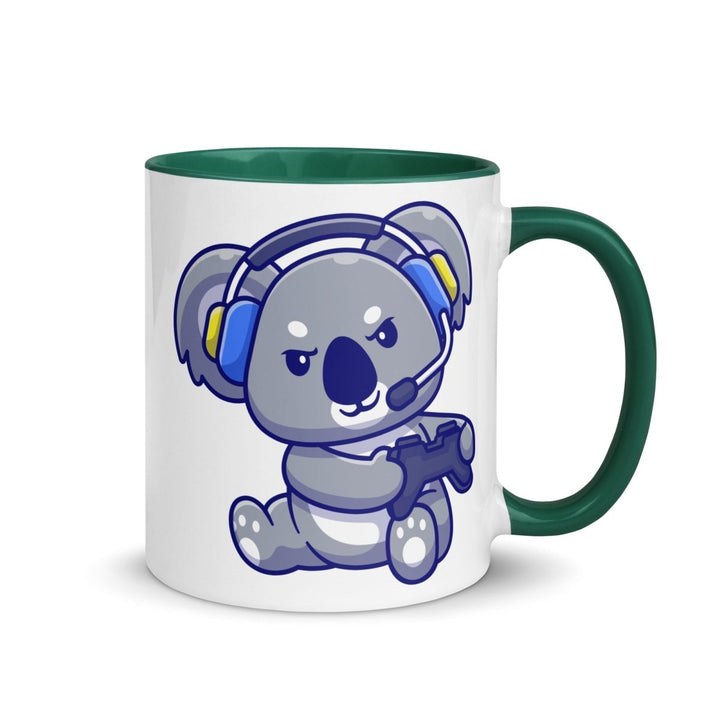 Game Console Koala Colorful Print Mug - Dark green - 11 oz - ArtyKoala