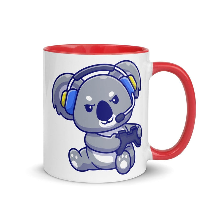Game Console Koala Mug with Color Inside - Red / 11 oz - ArtyKoala