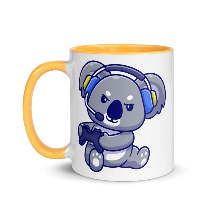 Game Console Koala Colorful Print Mug - Golden Yellow - 11 oz - ArtyKoala