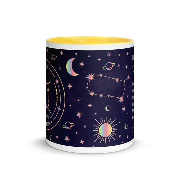 Gemini Colorful Print Mug - Yellow - 11 oz - ArtyKoala