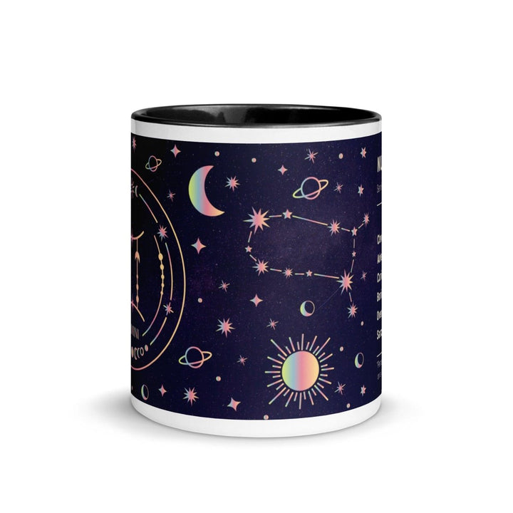 Gemini Colorful Print Mug - Black - 11 oz - ArtyKoala