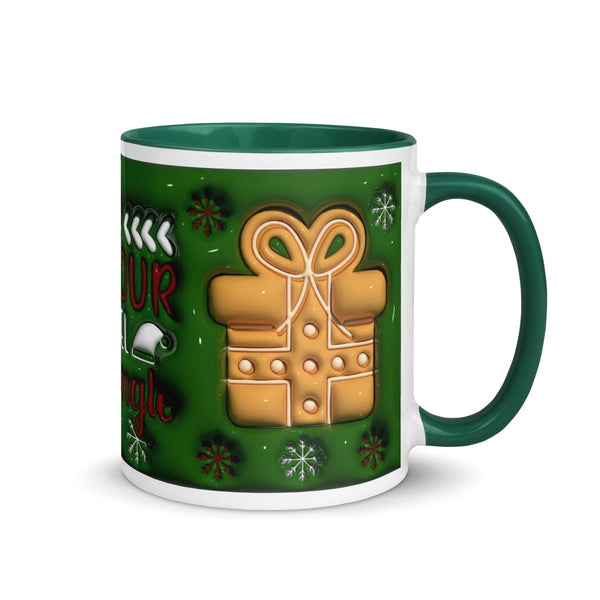 Get your Tinsel Colorful Print Mug - Dark green - 11 oz - ArtyKoala
