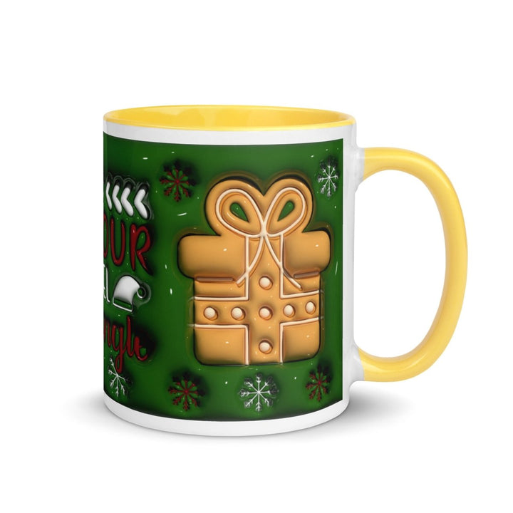 Get your Tinsel Colorful Print Mug - Yellow - 11 oz - ArtyKoala