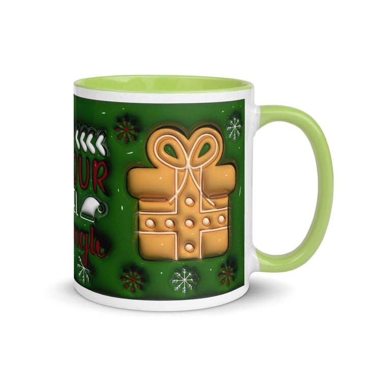 Get your Tinsel Colorful Print Mug - Green - 11 oz - ArtyKoala
