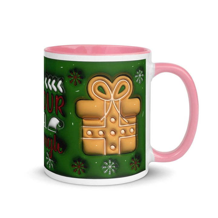 Get your Tinsel Colorful Print Mug - Pink - 11 oz - ArtyKoala