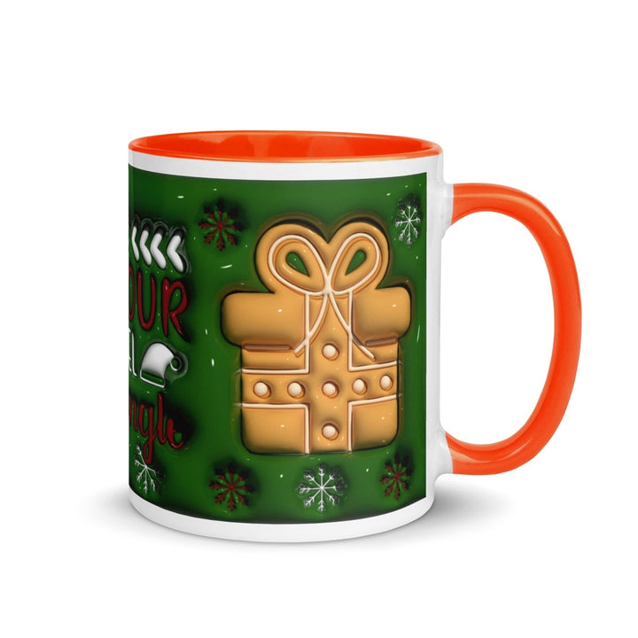 Get your Tinsel Colorful Print Mug - Orange - 11 oz - ArtyKoala