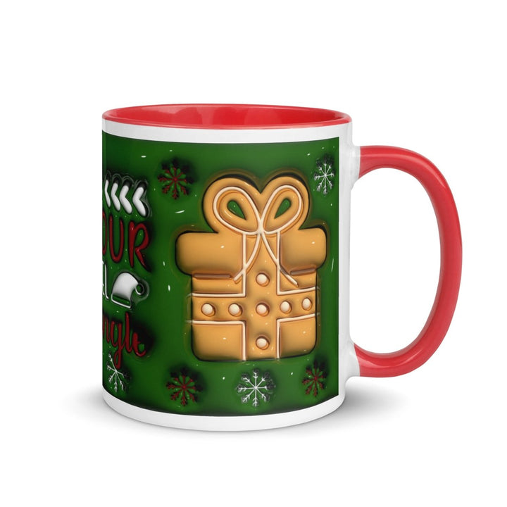 Get your Tinsel Colorful Print Mug - Red - 11 oz - ArtyKoala