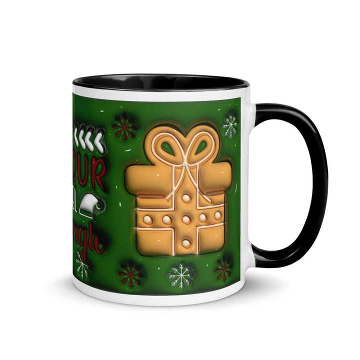 Get your Tinsel Colorful Print Mug - Black - 11 oz - ArtyKoala