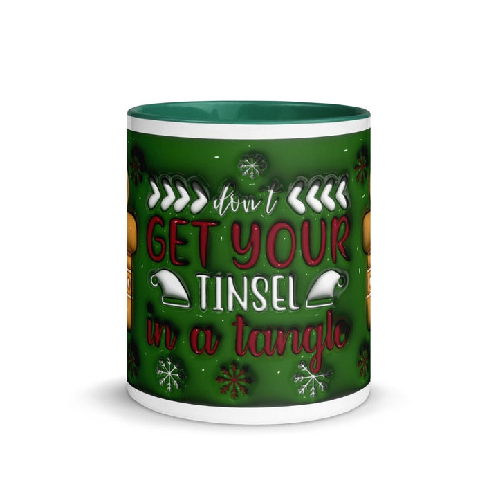 Get your Tinsel Colorful Print Mug - Dark green - 11 oz - ArtyKoala