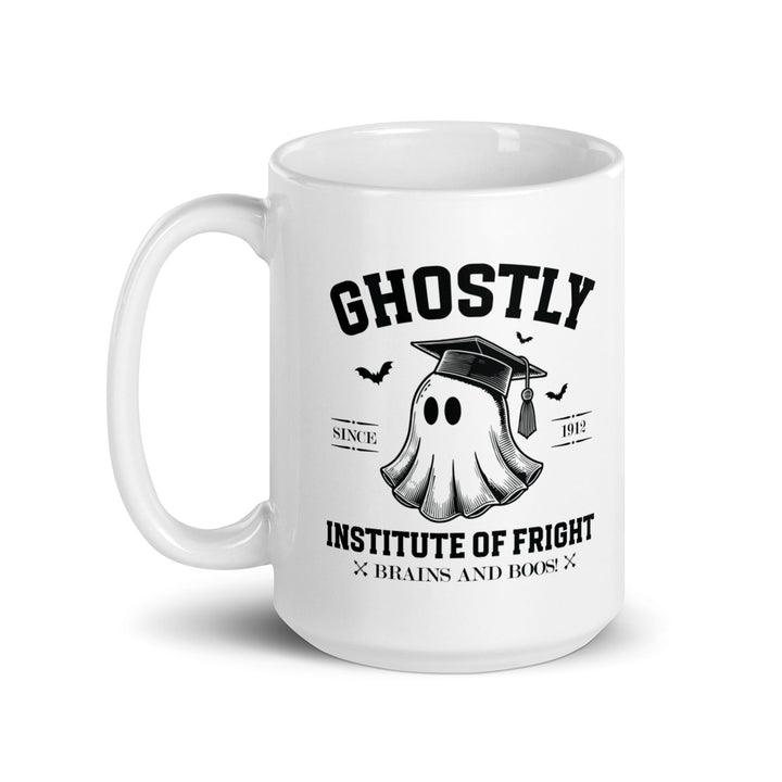 Ghostly Institute of Fright White glossy mug - 11 oz - ArtyKoala