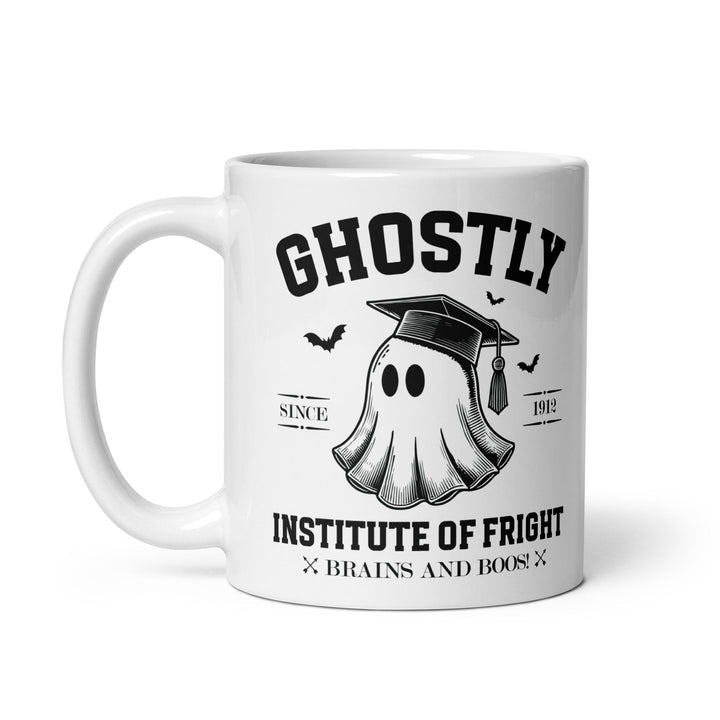 Ghostly Institute of Fright White glossy mug - 11 oz - ArtyKoala