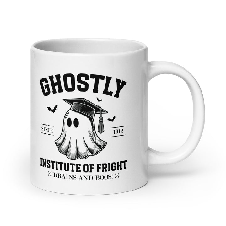 Ghostly Institute of Fright White glossy mug - 20 oz - ArtyKoala