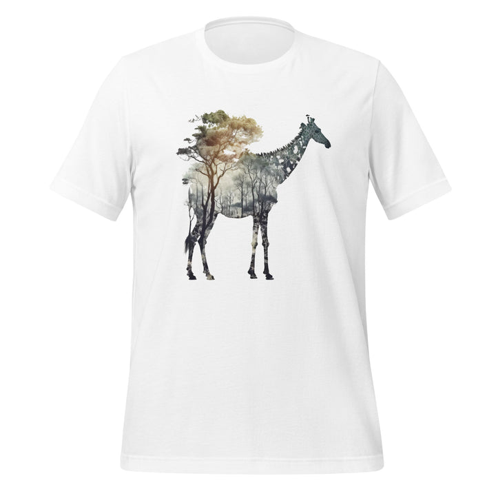 Giraffe and Nature Premium Unisex T-shirt - White / S - ArtyKoala