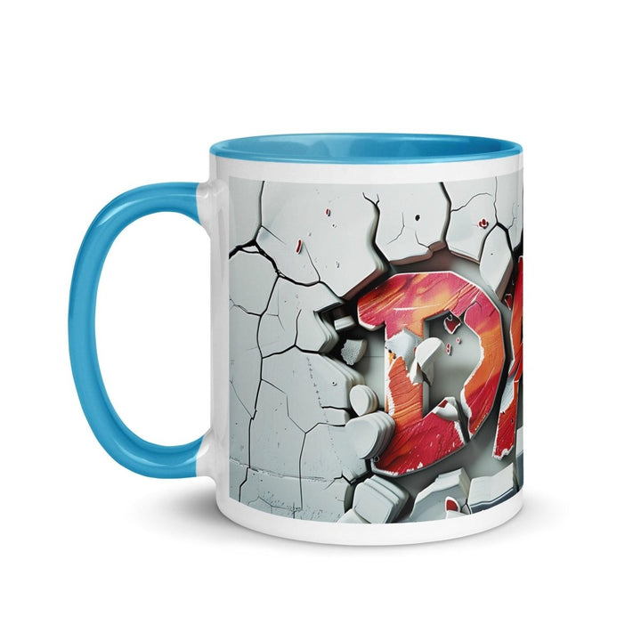 Graffiti Colorful Print Mug - Blue - 11 oz - ArtyKoala