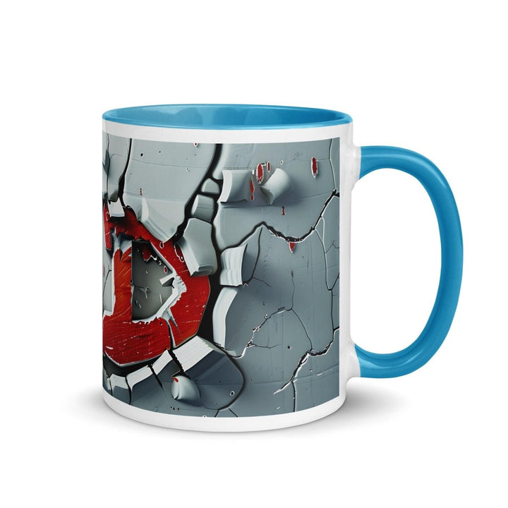 Graffiti Colorful Print Mug - Blue - 11 oz - ArtyKoala