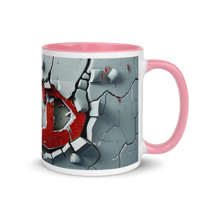 Graffiti Colorful Print Mug - Pink - 11 oz - ArtyKoala