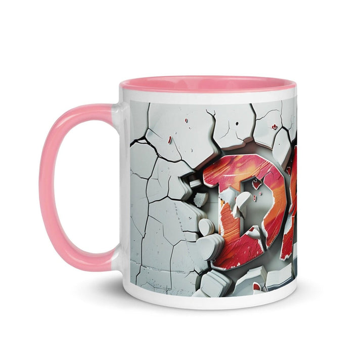 Graffiti Colorful Print Mug - Pink - 11 oz - ArtyKoala