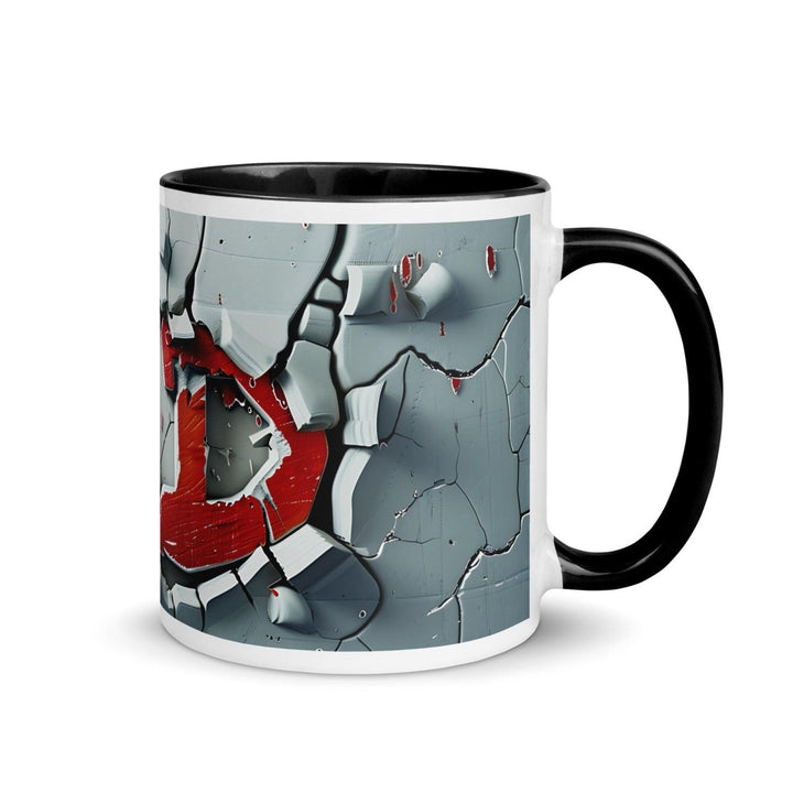 Graffiti Colorful Print Mug - Black - 11 oz - ArtyKoala
