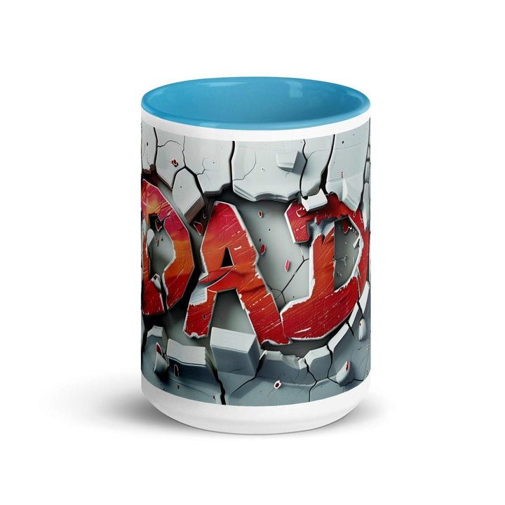Graffiti Colorful Print Mug - Blue - 15 oz - ArtyKoala