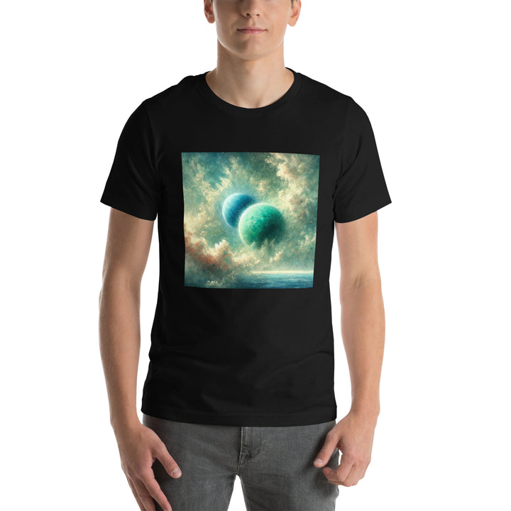 Green Twin Planets Premium Unisex T-shirt - ArtyKoala