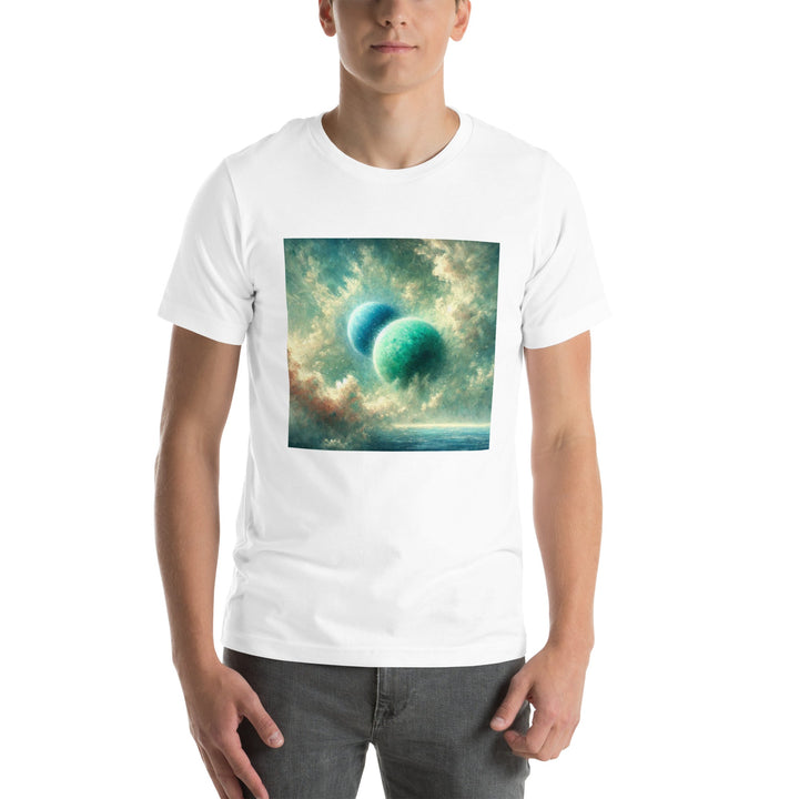 Green Twin Planets Premium Unisex T-shirt - ArtyKoala