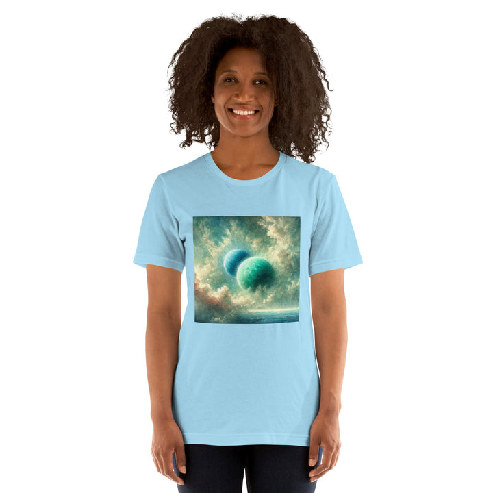 Green Twin Planets Premium Unisex T-shirt - ArtyKoala