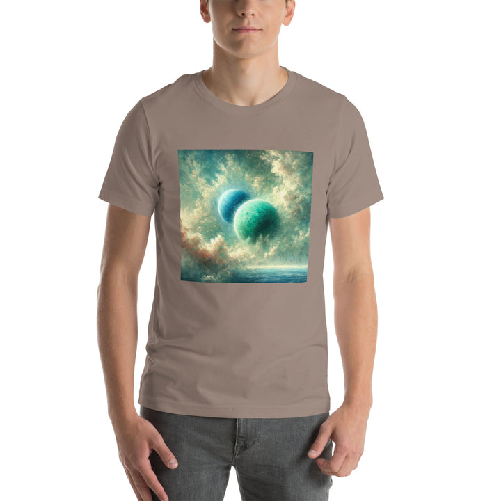 Green Twin Planets Premium Unisex T-shirt - ArtyKoala