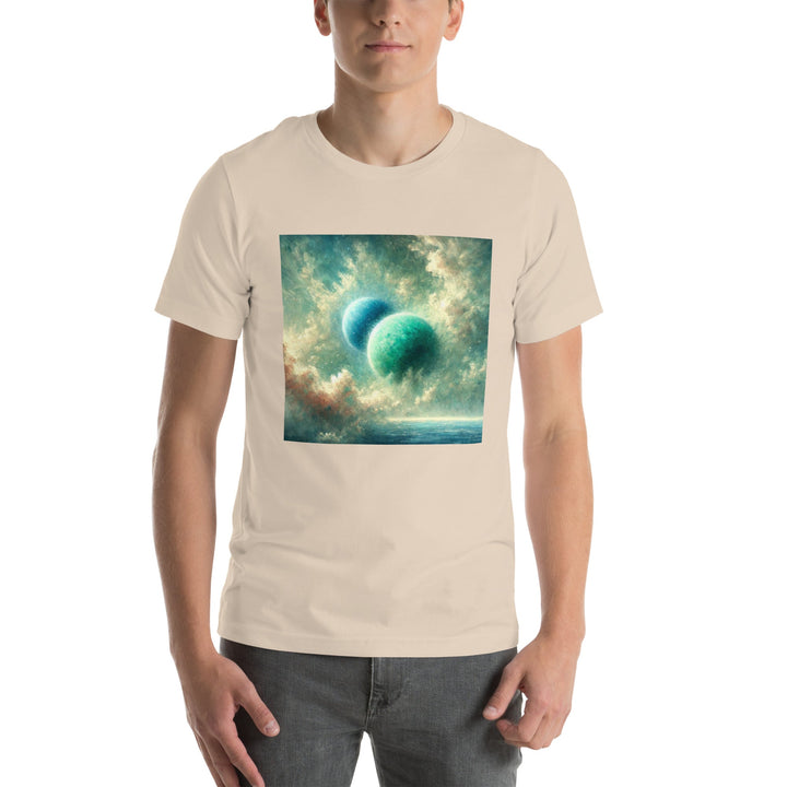 Green Twin Planets Premium Unisex T-shirt - ArtyKoala