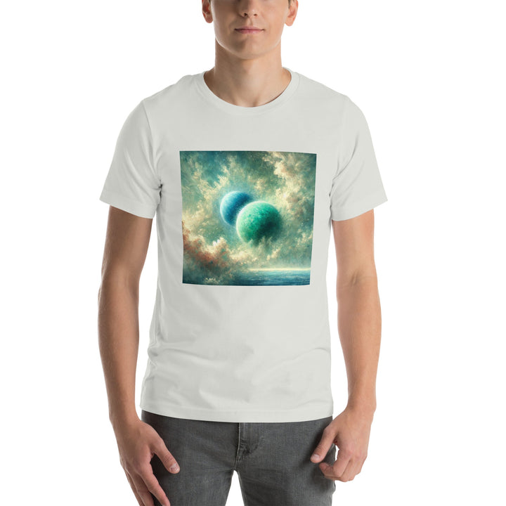 Green Twin Planets Premium Unisex T-shirt - ArtyKoala