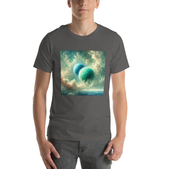 Green Twin Planets Premium Unisex T-shirt - ArtyKoala