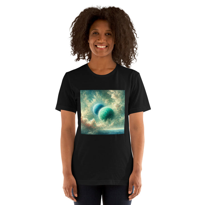 Green Twin Planets Premium Unisex T-shirt - ArtyKoala