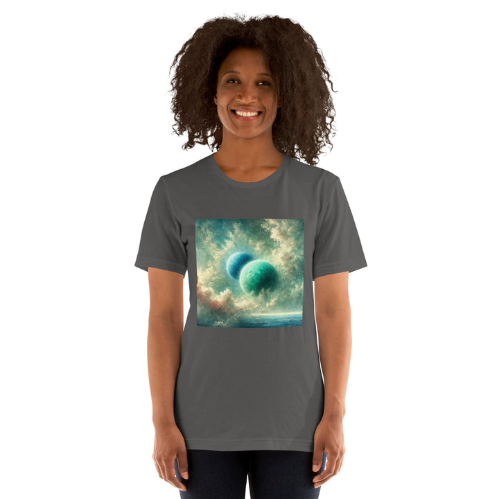 Green Twin Planets Premium Unisex T-shirt - ArtyKoala