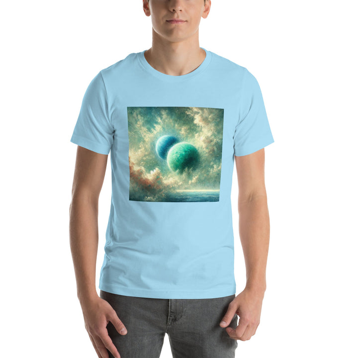 Green Twin Planets Premium Unisex T-shirt - ArtyKoala