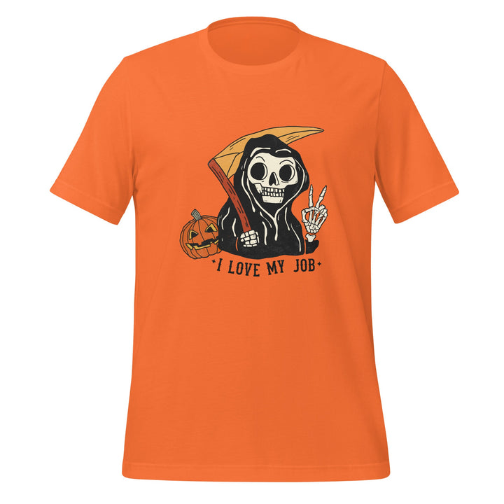 Halloween I Love My Job Premium Unisex t-shirt - Orange / S - ArtyKoala