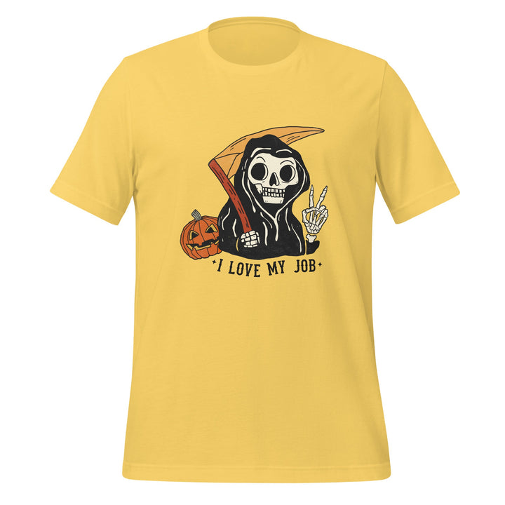 Halloween I Love My Job Premium Unisex t-shirt - Yellow / S - ArtyKoala