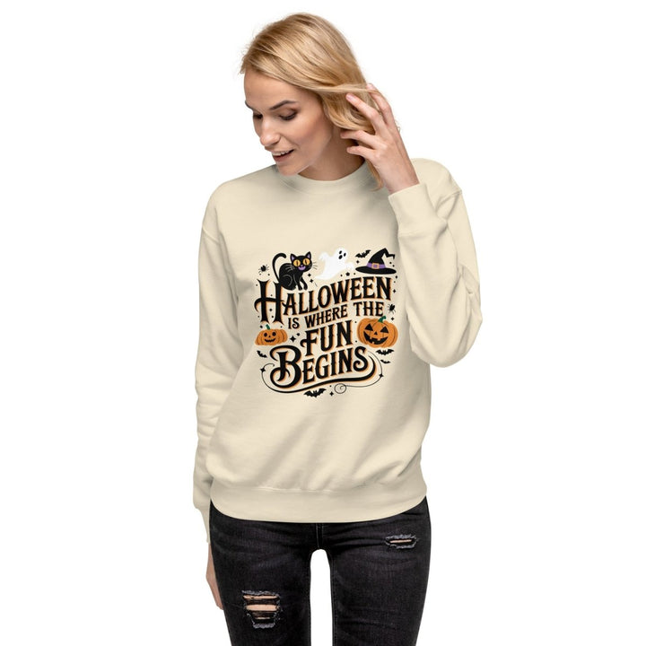 Halloween is Where Graphic Sweatshirt - Black - S - ArtyKoala