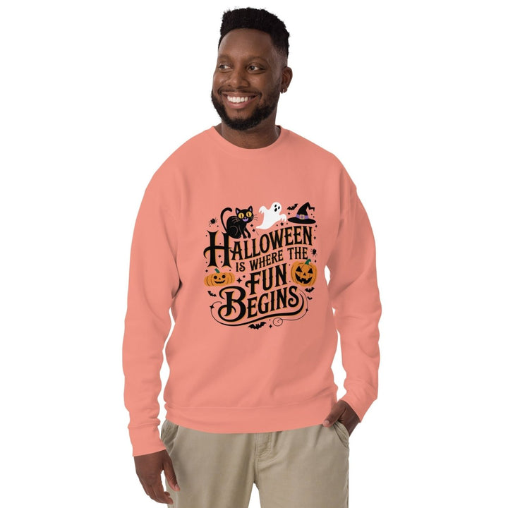 Halloween is Where Graphic Sweatshirt - Dusty Rose - S - ArtyKoala