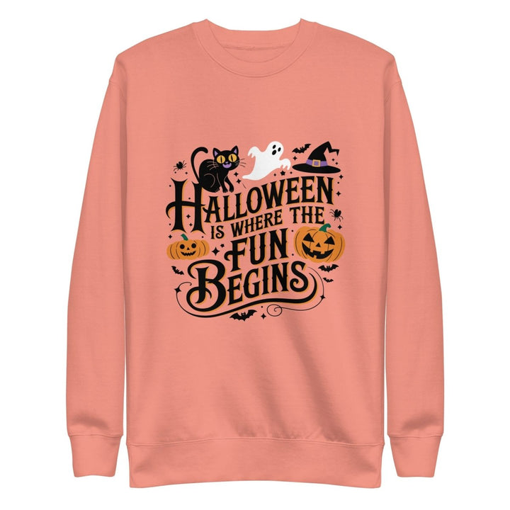 Halloween is Where Graphic Sweatshirt - Black - S - ArtyKoala