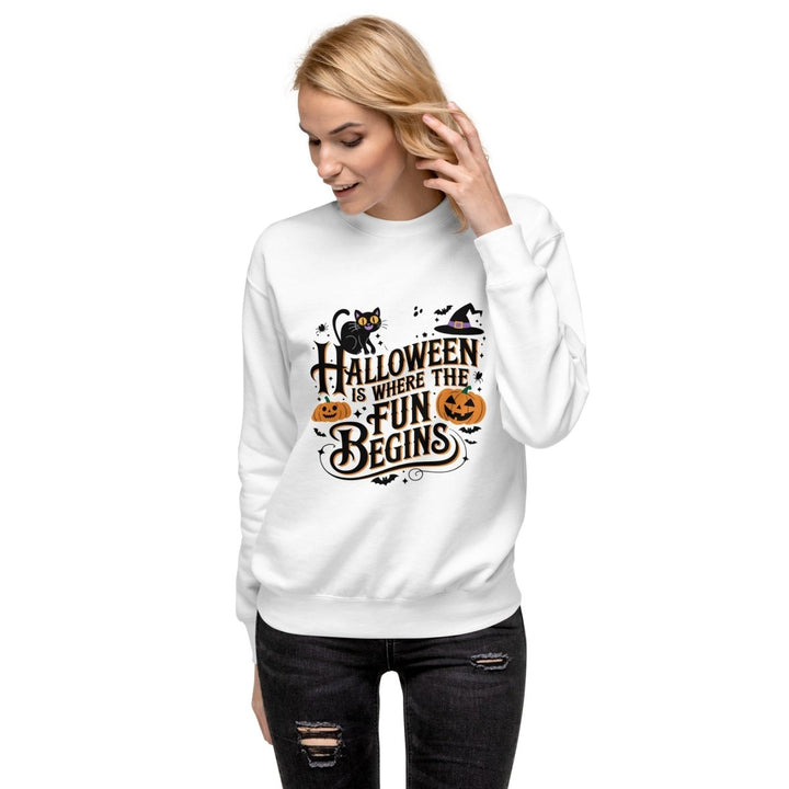 Halloween is Where Graphic Sweatshirt - Black - S - ArtyKoala
