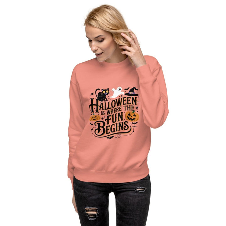 Halloween is Where Graphic Sweatshirt - Black - S - ArtyKoala