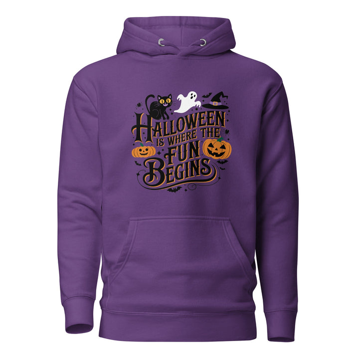 Halloween is Where the Fun Begins Unisex Premium Hoodie - ArtyKoala