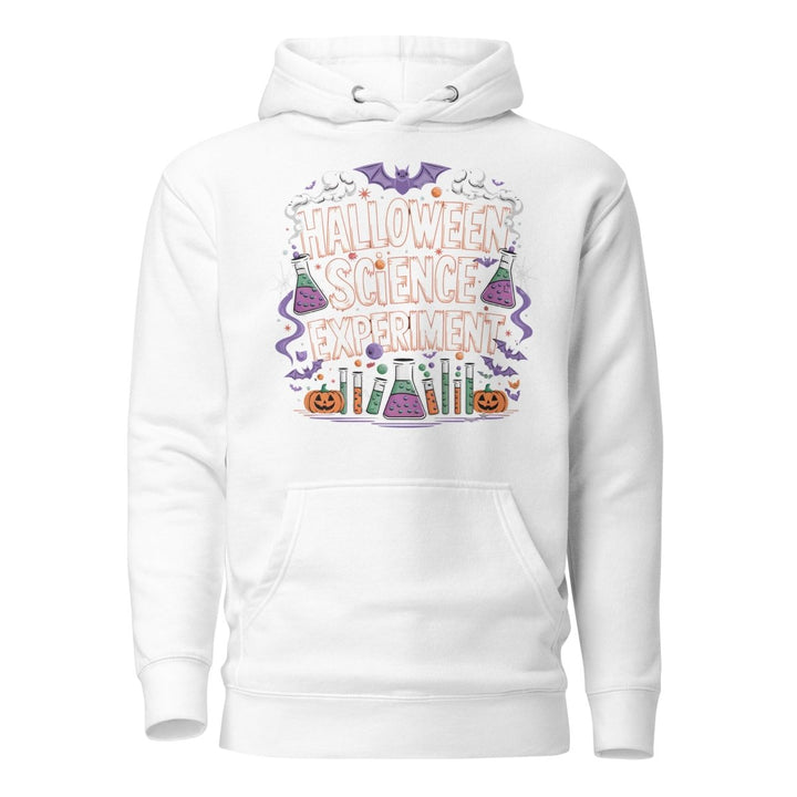 Halloween Science Experiment Graphic Hoodie - White - S - ArtyKoala