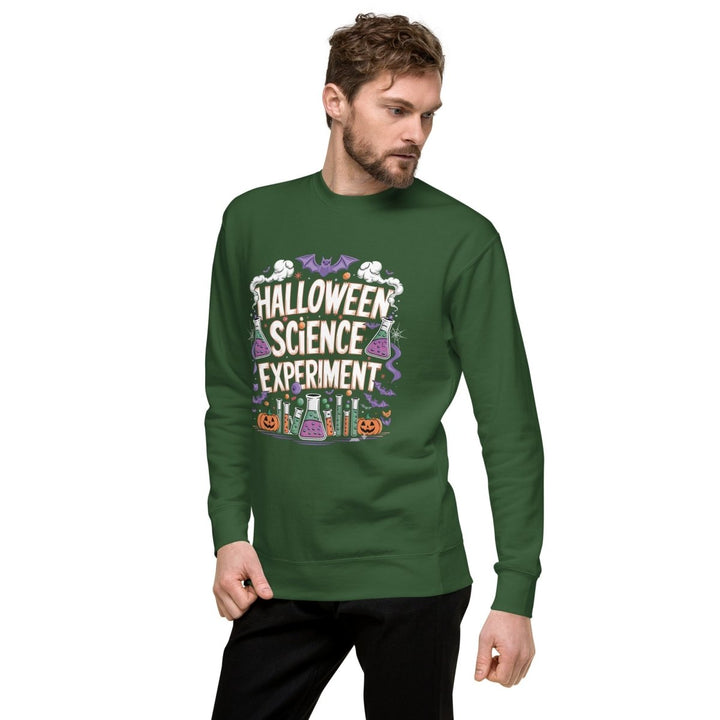 Halloween Science Experiment Graphic Sweatshirt - Vintage Black - S - ArtyKoala