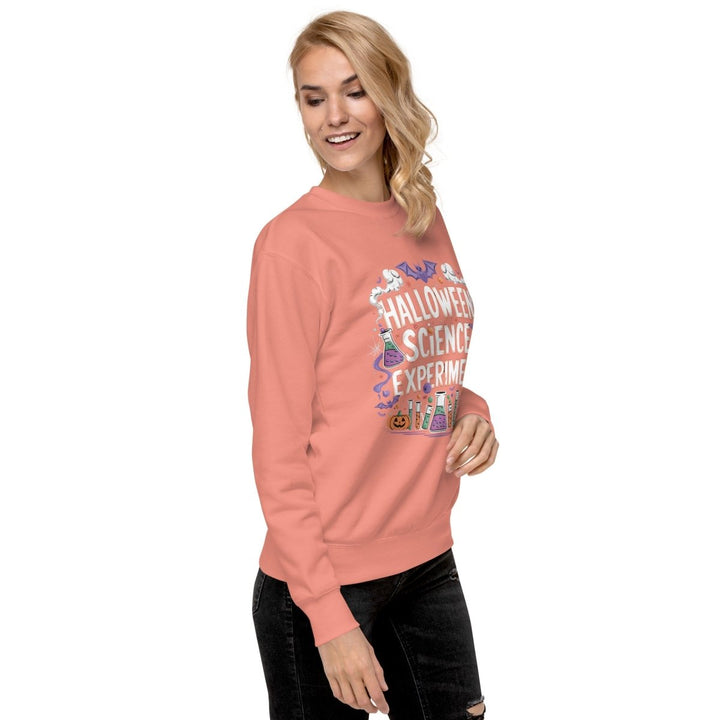 Halloween Science Experiment Graphic Sweatshirt - Vintage Black - S - ArtyKoala