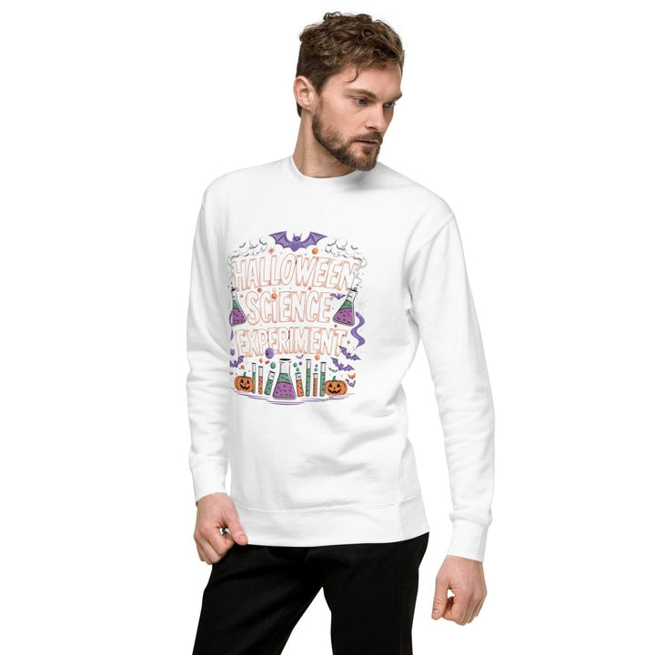 Halloween Science Experiment Graphic Sweatshirt - Vintage Black - S - ArtyKoala