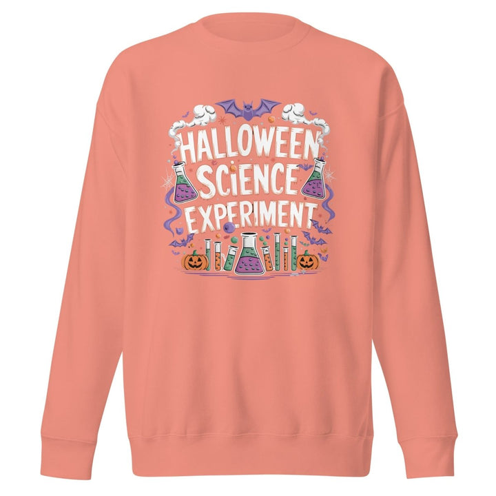 Halloween Science Experiment Graphic Sweatshirt - Dusty Rose - S - ArtyKoala