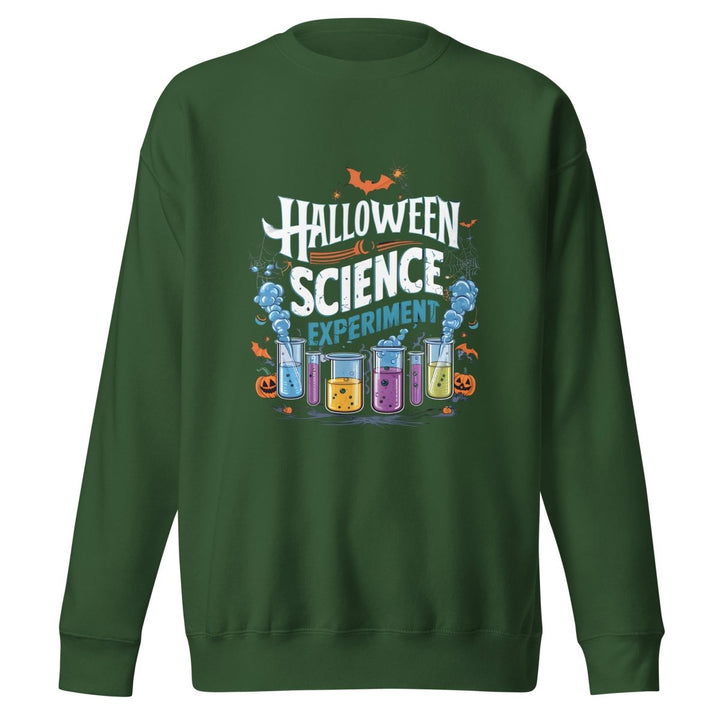 Halloween Science Graphic Sweatshirt - Forest Green - S - ArtyKoala