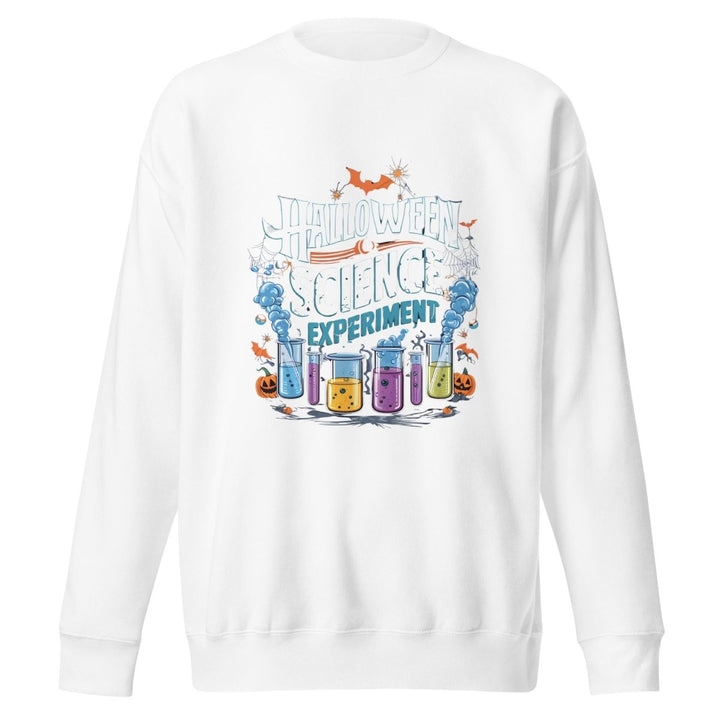 Halloween Science Graphic Sweatshirt - White - S - ArtyKoala