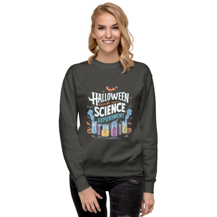 Halloween Science Graphic Sweatshirt - Vintage Black - S - ArtyKoala