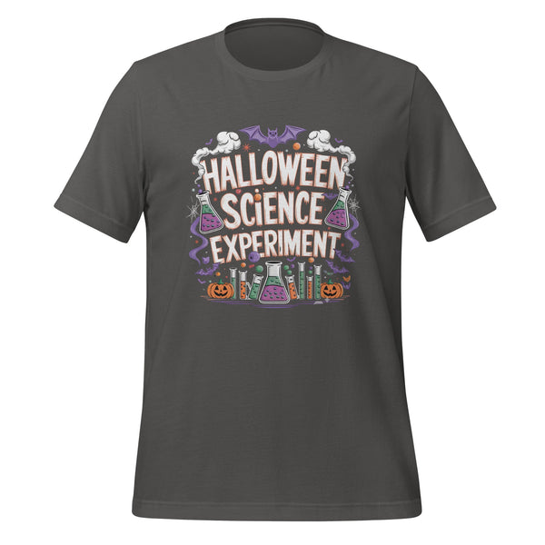 Halloween Science Unisex Premium Cotton T-shirt - Asphalt / S - ArtyKoala